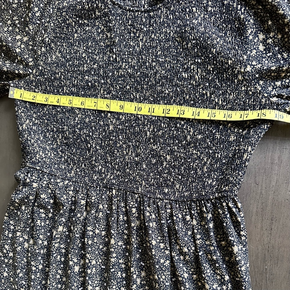 BALTIC BORN Dress Women’s XL Black & Tan Pele Tiered Midi Floral Smock New w/tag - Picture 13 of 14